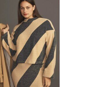 BRAND NEW Anthropologie Maeve Mock-Neck Sweater new nwt 1x